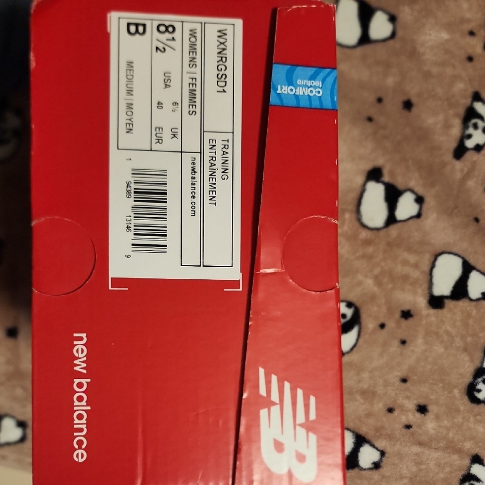 New Balance Black and Leopard Women's Sneakers - Picture 5 of 6